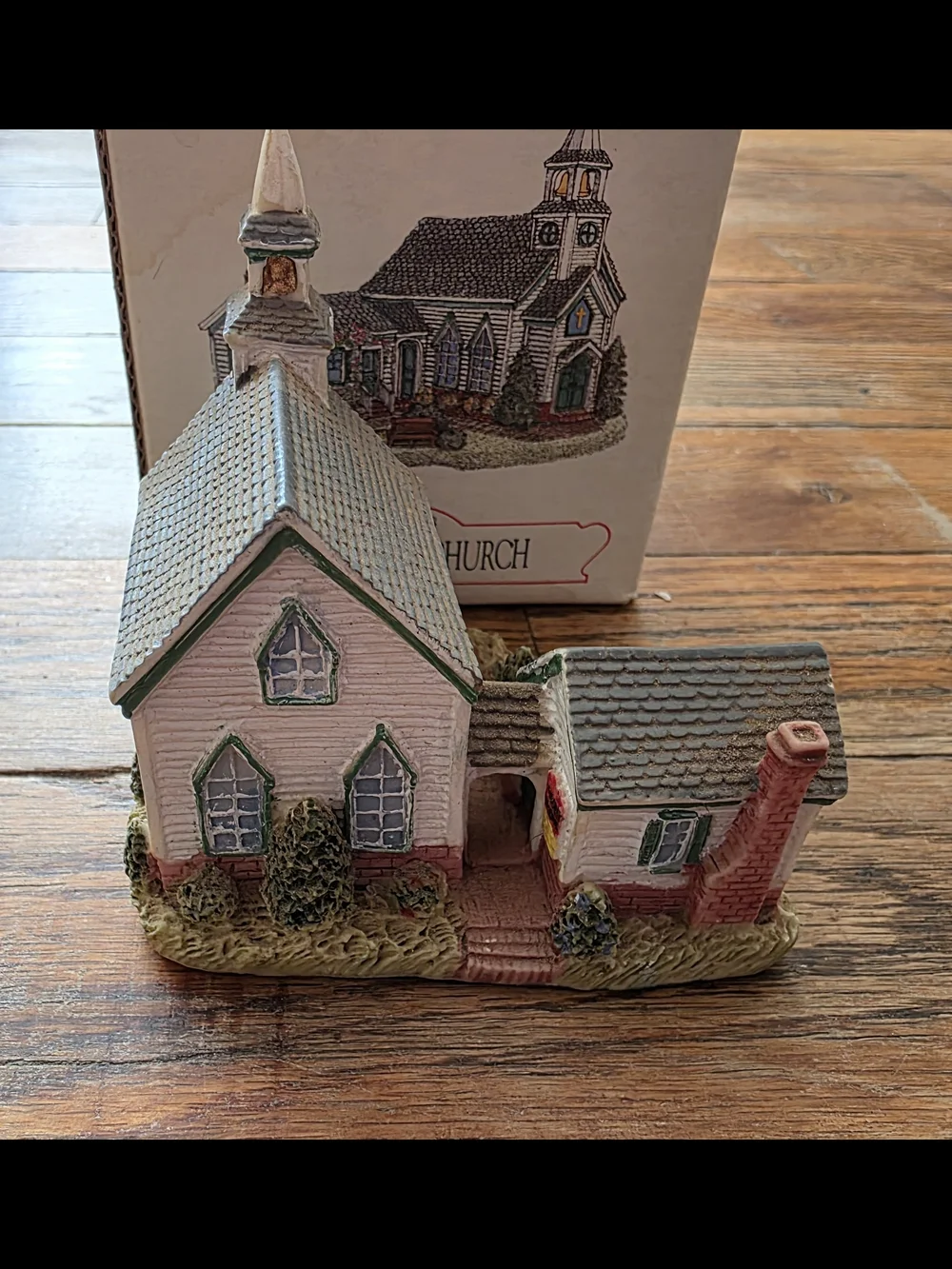 Liberty Falls Miniature Villagr Pioneers Church Holiday  Figurine